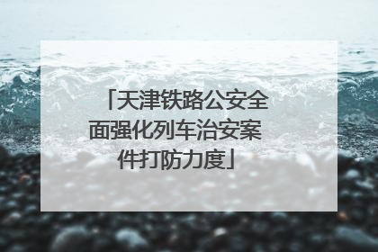 天津铁路公安全面强化列车治安案件打防力度