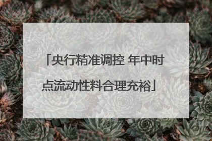 央行精准调控 年中时点流动性料合理充裕