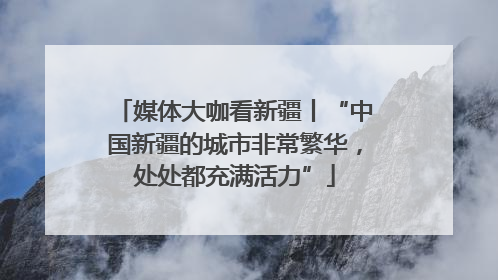 媒体大咖看新疆丨“中国新疆的城市非常繁华，处处都充满活力”