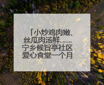 小炒鸡肉嫩、丝瓜肉汤鲜……宁乡候旨亭社区爱心食堂一个月服务老年人超2000人次