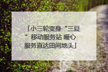 小三轮变身“三夏”移动服务站 暖心服务直达田间地头