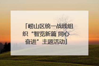崂山区统一战线组织“智览新篇 同心奋进”主题活动