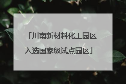 川南新材料化工园区入选国家级试点园区