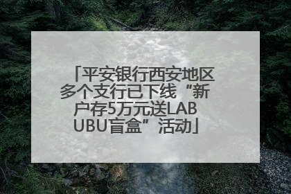 平安银行西安地区多个支行已下线“新户存5万元送LABUBU盲盒”活动