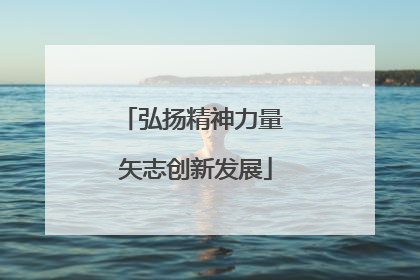 弘扬精神力量 矢志创新发展
