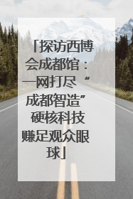 探访西博会成都馆：一网打尽“成都智造” 硬核科技赚足观众眼球