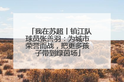 我在苏超丨镇江队球员张善羽：为城市荣誉而战，把更多孩子带到绿茵场