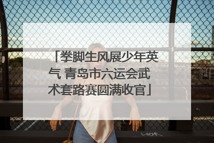 拳脚生风展少年英气 青岛市六运会武术套路赛圆满收官