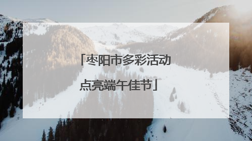 枣阳市多彩活动点亮端午佳节