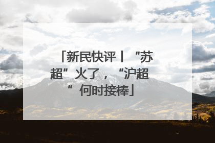 新民快评丨“苏超”火了，“沪超”何时接棒