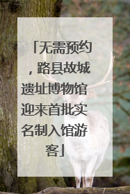 无需预约，路县故城遗址博物馆迎来首批实名制入馆游客