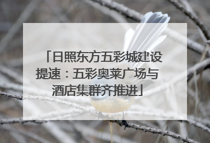 日照东方五彩城建设提速：五彩奥莱广场与酒店集群齐推进