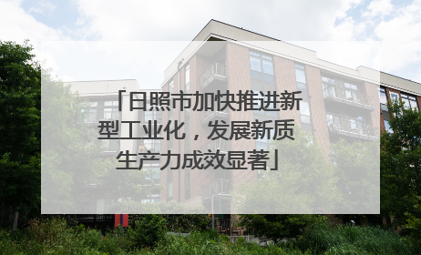 日照市加快推进新型工业化，发展新质生产力成效显著