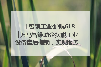 智领工业·护航618┃万马智维助企摆脱工业设备售后枷锁，实现服务与效能价值共振！