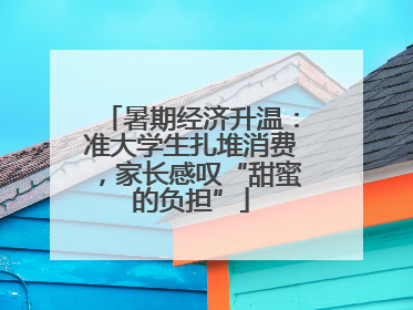 暑期经济升温：准大学生扎堆消费，家长感叹“甜蜜的负担”