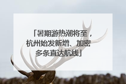 暑期游热潮将至，杭州始发新增、加密多条直达航线