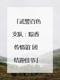 武警百色支队：粽香传情谊 团结迎佳节