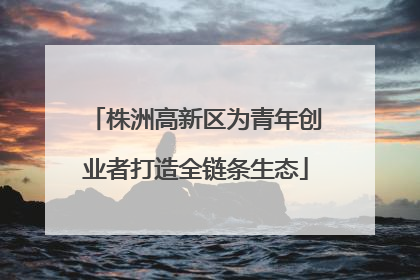 株洲高新区为青年创业者打造全链条生态