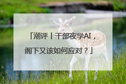 潮评丨干部夜学AI，阁下又该如何应对？