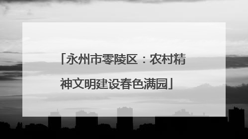 永州市零陵区：农村精神文明建设春色满园