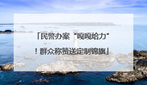 民警办案“嘎嘎给力”！群众称赞送定制锦旗