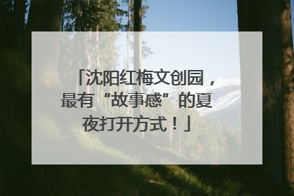 沈阳红梅文创园，最有“故事感”的夏夜打开方式！