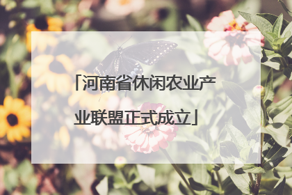 河南省休闲农业产业联盟正式成立
