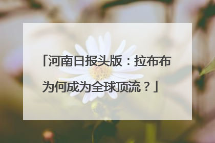 河南日报头版：拉布布为何成为全球顶流？