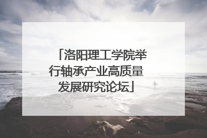 洛阳理工学院举行轴承产业高质量发展研究论坛