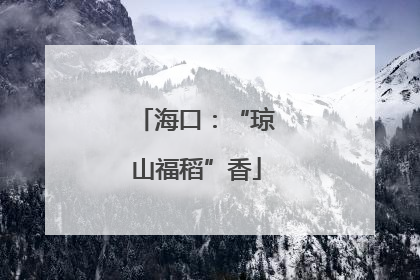 海口：“琼山福稻”香
