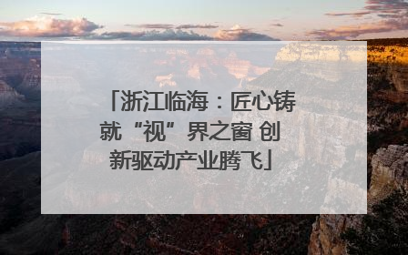 浙江临海：匠心铸就“视”界之窗 创新驱动产业腾飞
