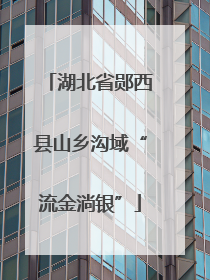 湖北省郧西县山乡沟域“流金淌银”