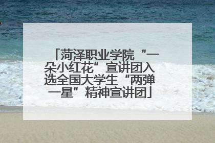 菏泽职业学院“一朵小红花”宣讲团入选全国大学生“两弹一星”精神宣讲团