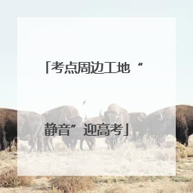 考点周边工地“静音”迎高考