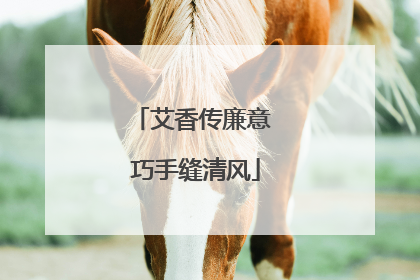 艾香传廉意 巧手缝清风