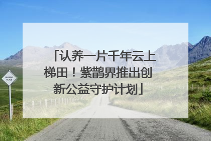 认养一片千年云上梯田！紫鹊界推出创新公益守护计划