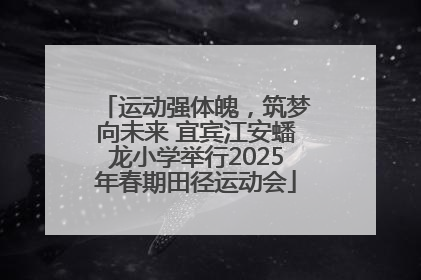 运动强体魄，筑梦向未来 宜宾江安蟠龙小学举行2025年春期田径运动会