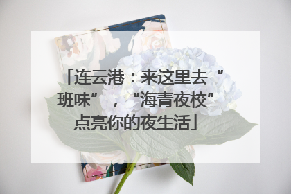 连云港：来这里去“班味”，“海青夜校”点亮你的夜生活