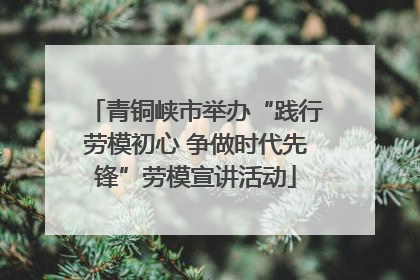 青铜峡市举办“践行劳模初心 争做时代先锋”劳模宣讲活动