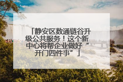 静安区数通链谷升级公共服务！这个新中心将帮企业做好“开门四件事”