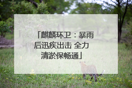麒麟环卫：暴雨后迅疾出击 全力清淤保畅通