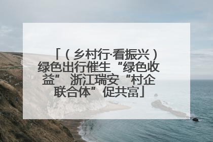 （乡村行·看振兴）绿色出行催生“绿色收益” 浙江瑞安“村企联合体”促共富