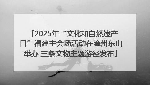 2025年“文化和自然遗产日”福建主会场活动在漳州东山举办 三条文物主题游径发布