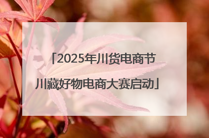 2025年川货电商节川藏好物电商大赛启动