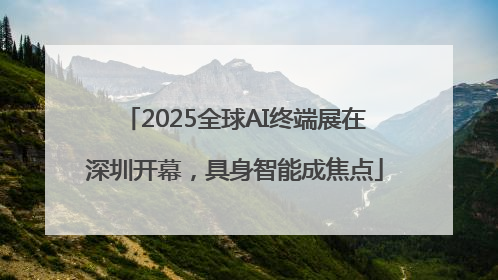 2025全球AI终端展在深圳开幕，具身智能成焦点