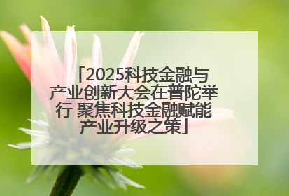 2025科技金融与产业创新大会在普陀举行 聚焦科技金融赋能产业升级之策