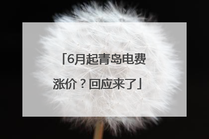6月起青岛电费涨价？回应来了