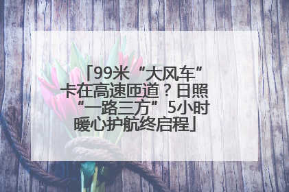 99米“大风车”卡在高速匝道？日照“一路三方”5小时暖心护航终启程